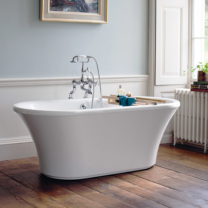 Burlington Brindley 1700mm Soaking Tub with Base Skirt Large Image