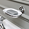 Burlington Ceramic Soap Dish with Chrome Holder