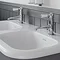 Burlington Chalfont 1000mm Matt Black Single Drawer Double Basin Unit with Chrome Handles Profile L