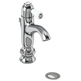 Burlington - Chelsea Regent Curved Mono Basin Mixer Tap with Pop Up Waste - CHR22 Large Image