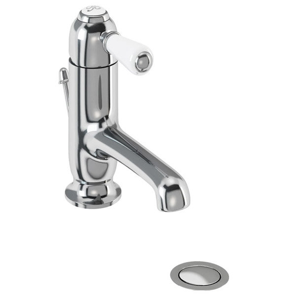 Burlington - Chelsea Straight Mono Basin Mixer Tap with Pop Up Waste - CH20 Large Image