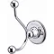 Burlington Chrome Double Robe Hook - A4CHR Large Image