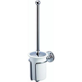 Burlington Chrome Toilet Brush Holder - A8CHR Medium Image