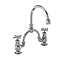 Burlington Claremont 2TH Bridge Curved Spout Basin Mixer (230mm centers)