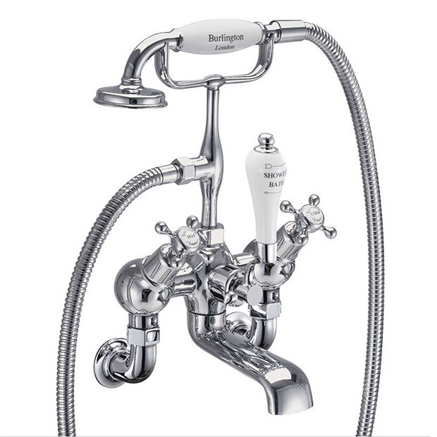 Burlington Claremont Angled Wall Mounted Bath/Shower Mixer CL21 at