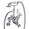 Burlington Claremont Angled Wall Mounted Bath/Shower Mixer - CL21 Large Image