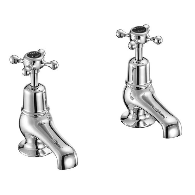 Burlington Claremont Black Basin Taps 3" Large Image