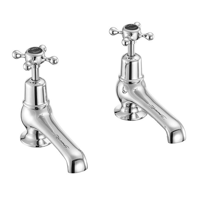 Burlington Claremont Black Basin Taps 5" Large Image