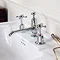 Burlington Claremont Chrome 3TH Basin Mixer with Pop Up Waste - CL12 Profile Large Image