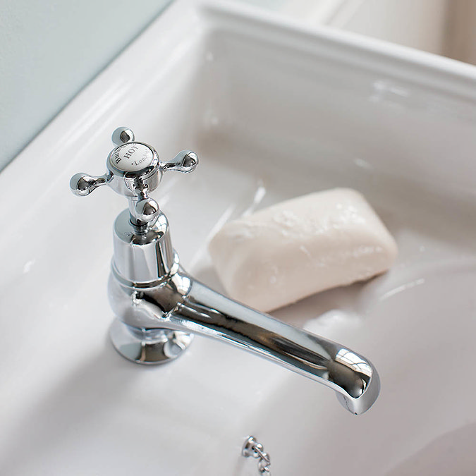 Burlington Claremont - Chrome 5" Basin Taps - CL2 Standard Large Image