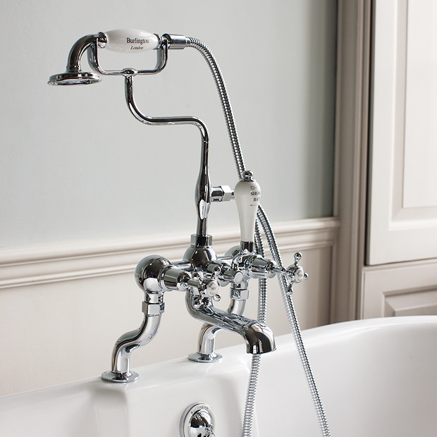 Burlington Claremont - Chrome Deck Mounted Bath/Shower Mixer - CL15 at ...