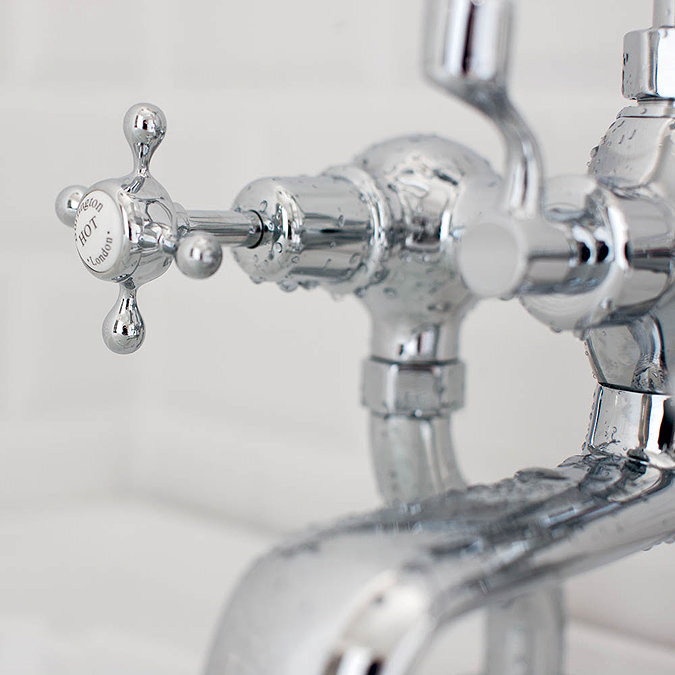 Burlington Claremont - Chrome Deck Mounted Bath/Shower Mixer - CL15 Feature Large Image
