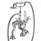 Burlington Claremont Regent - Angled Deck Mounted Bath/Shower Mixer - CLR19 Large Image