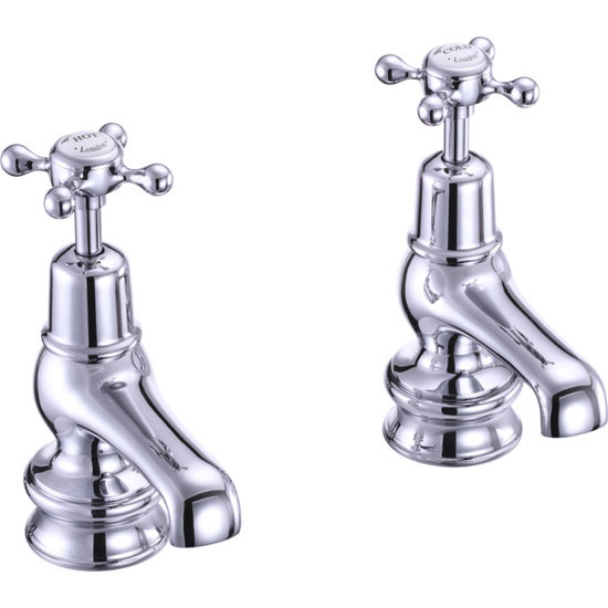 Burlington Claremont Regent - Chrome 3" Basin Taps - CLR1 Large Image