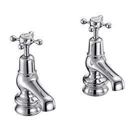 Burlington Claremont Regent - Chrome 3" Basin Taps - CLR1