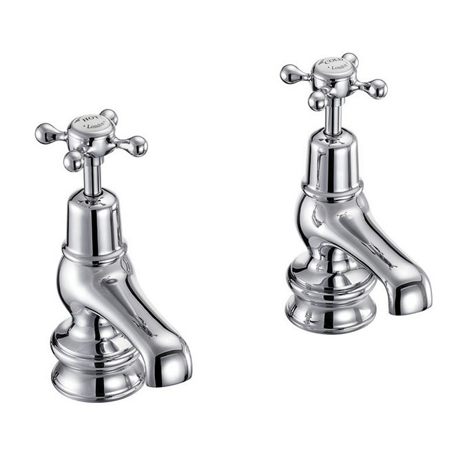 Burlington Claremont Regent - Chrome 3" Basin Taps - CLR1
