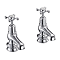 Burlington Claremont Regent - Chrome 3" Basin Taps - CLR1