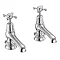 Burlington Claremont Regent - Chrome 5" Basin Taps - CLR2 Large Image