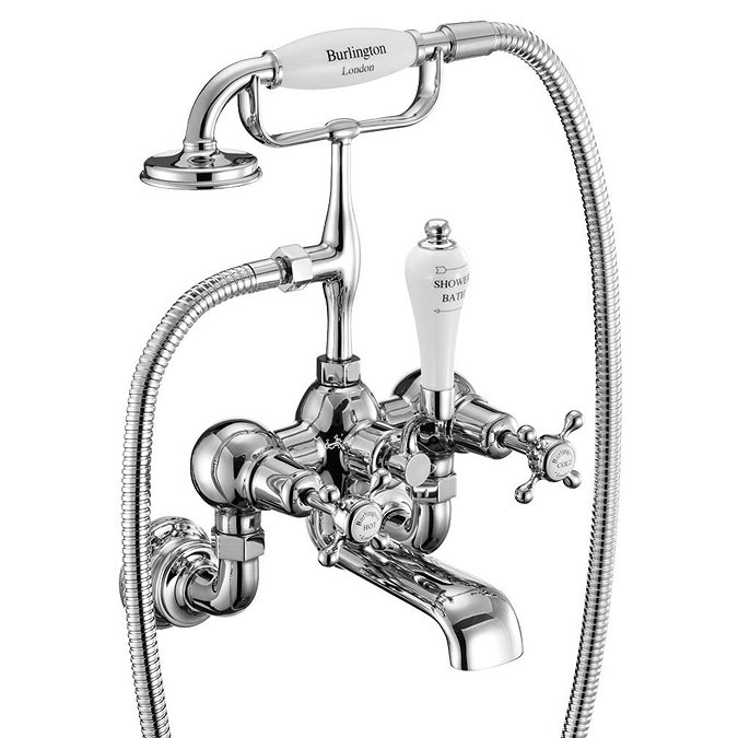 Burlington Claremont Regent - Wall Mounted Bath/Shower Mixer - CLR17 Feature Large Image