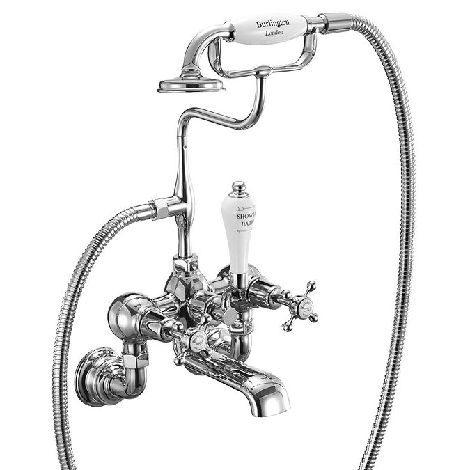 Burlington Claremont Regent - Wall Mounted Bath/Shower Mixer - CLR17 Large Image