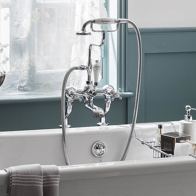 Burlington Claremont Wall Mounted Bath/Shower Mixer - CL17 Feature Large Image