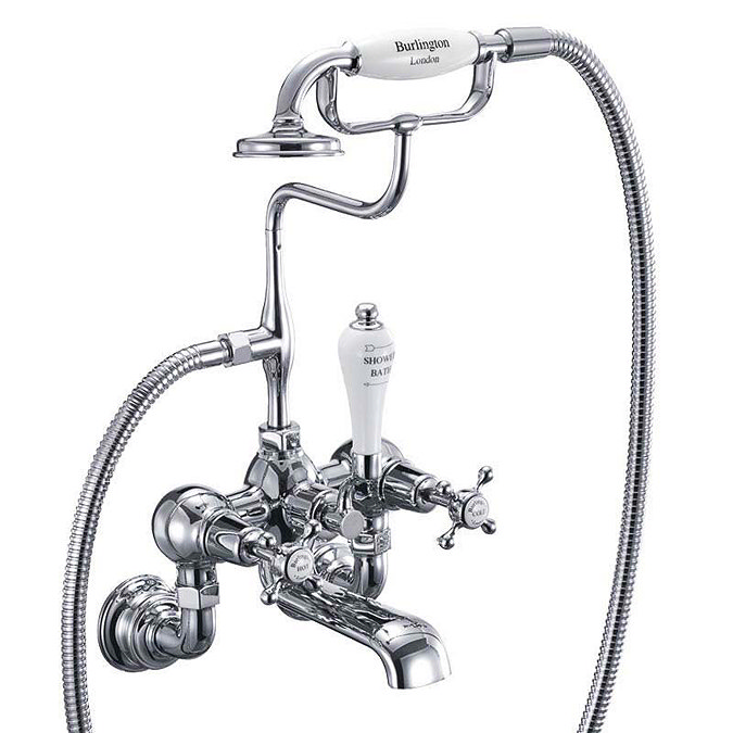 Burlington Claremont Wall Mounted Bath/Shower Mixer - CL17 Large Image