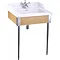 Burlington Classic 65cm Basin & Designer Wash Stand 1TH with Classic Waste - 3 x Colour Options Feature Large Image