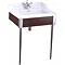 Burlington Classic 65cm Basin & Designer Wash Stand 1TH with Classic Waste - 3 x Colour Options Large Image