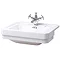 Burlington Classic Semi Recessed 58cm Basin - B12 Large Image