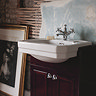 Burlington Classic Semi Recessed Basin with Vanity Unit - Mahogany Profile Large Image