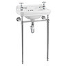 Burlington Cloakroom 2TH Edwardian Basin and Chrome Wash Stand Large Image