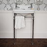 Burlington Cloakroom Slimline Toilet + Edwardian Basin inc. Wash Stand  Feature Large Image