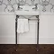 Burlington Cloakroom Slimline Toilet + Edwardian Basin inc. Wash Stand  Feature Large Image