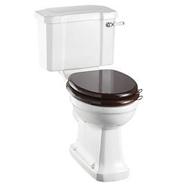 Burlington Cloakroom Slimline Close Coupled Traditional Toilet - Lever Flush Medium Image