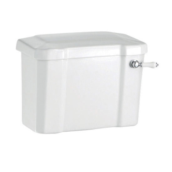 Burlington Close Coupled/Low level Cistern 44cm + Ceramic Lever Large Image