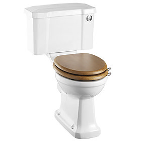 Burlington Close Coupled Traditional Toilet - Push Button Flush Large Image