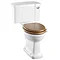 Burlington Close Coupled Traditional Toilet - Push Button Flush Large Image