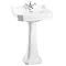 Burlington Close Coupled WC inc Edwardian Medium Basin & Pedestal - Various Tap Hole Options Feature