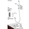 Burlington Clyde Claremont Concealed Valve Pack w/ Ceramic Backplate & Overflow Filler Feature Large Image