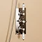 Burlington Clyde Claremont Valve w Curved Arm, 9" Rose & Slider Rail Kit - Brass Backplate Profile Large Image
