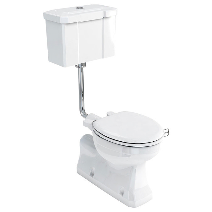 Burlington Concealed Bottom Outlet Low-Level WC with Push Button Flush Large Image