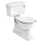 Burlington Concealed S Trap Bottom Outlet Close-Coupled WC with 440mm Ceramic Lever Cistern Large Im