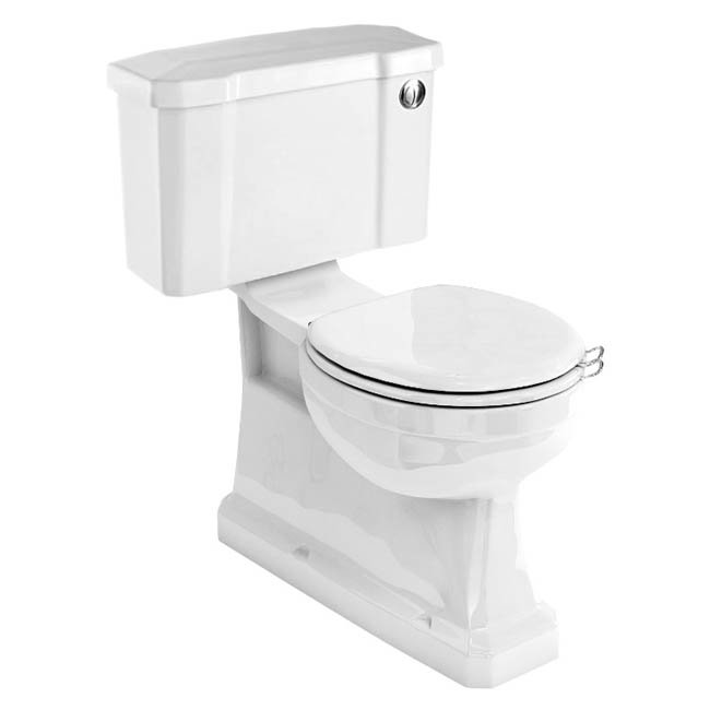 Burlington Concealed S Trap Bottom Outlet Close-Coupled WC with 440mm Push Button Cistern Large Imag