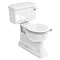 Burlington Concealed S Trap Bottom Outlet Close-Coupled WC with 520mm Ceramic Lever Cistern Large Im