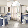 Burlington Contemporary Medium Basin and Pedestal - Various Tap Hole Options  Profile Large Image