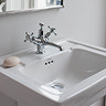 Burlington Contemporary Medium Basin and Semi Pedestal - Various Tap Hole Options  Feature Large Image