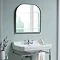 Burlington Curved Mirror with Chrome Frame - 700x700mm Profile Large Image