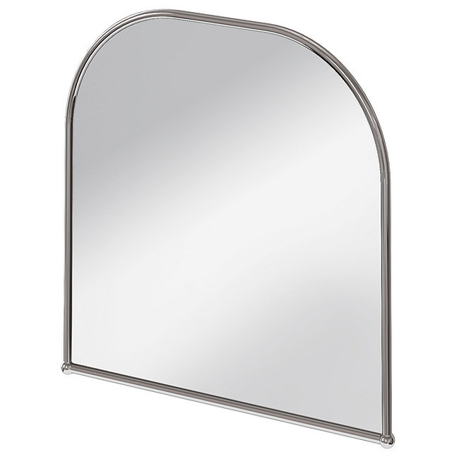 Burlington Curved Mirror with Chrome Frame - 700x700mm Large Image
