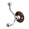 Burlington Double Robe Hook - Walnut - A4WAL Large Image