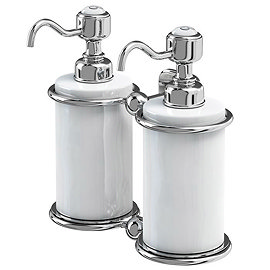 Burlington - Double Soap Dispenser - A20CHR Large Image